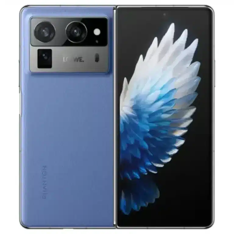 A sleek, modern smartphone with a large, folding screen.