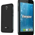 A sleek black smartphone, the Energizer Hardcase H500S, showcasing its rugged design and durable build.