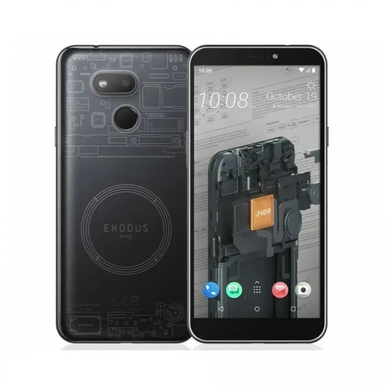 HTC Exodus 1s HTC Exodus 1s smartphone, showcasing its sleek design and secure features.