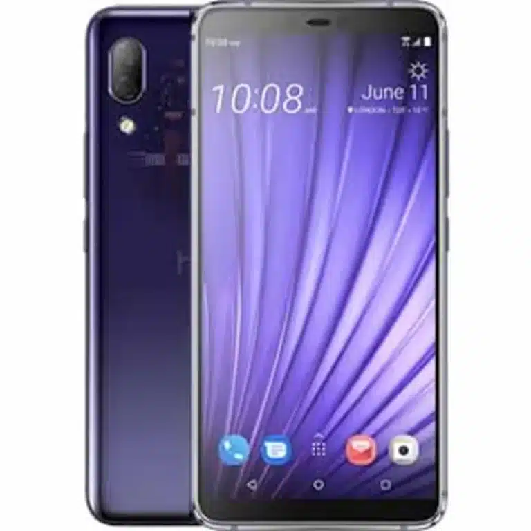 HTC U19e smartphone, sleek design, vibrant colors, premium build quality