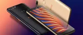 HTC Wildfire E smartphone, front view, showcasing the display and camera.