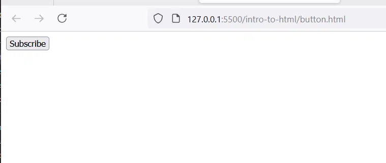 Initial HTML Button